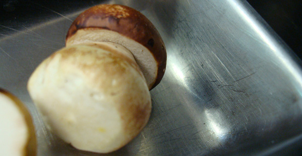 espinacas con hongos